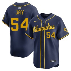 Tyler Jay Milwaukee Brewers Men's Limited Alternate Jersey - Navy