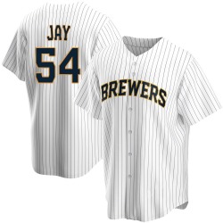 Tyler Jay Milwaukee Brewers Youth Replica Home Jersey - White