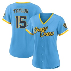 Tyrone Taylor Milwaukee Brewers Women's Authentic Powder 2022 City Connect Jersey - Blue